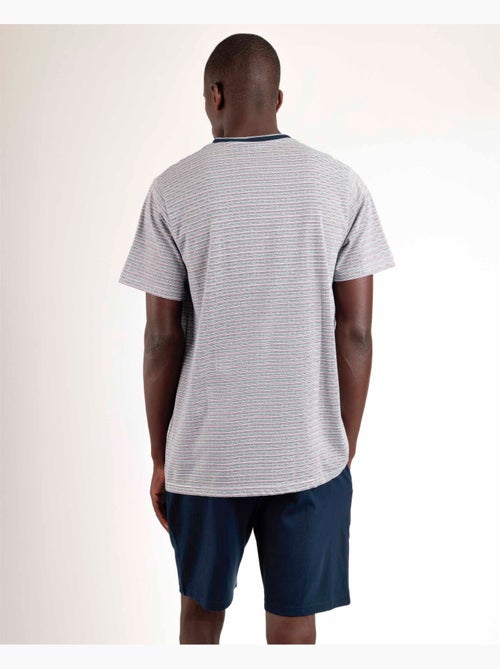 ADMAS CLASSIC Pijama Abierto Manga Corta Espiga para Hombre - Kiabi ADMAS CLASSIC Pijama Abierto Manga Corta Espiga para Hombre - Kiabi