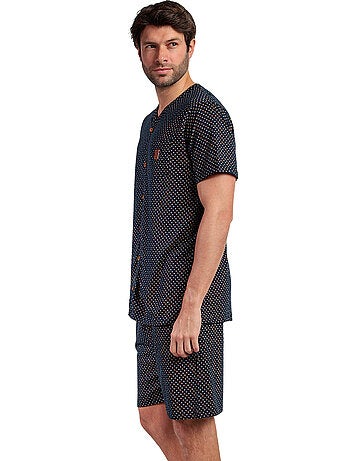 ADMAS CLASSIC Pijama Abierto Manga Corta Leather para Hombre