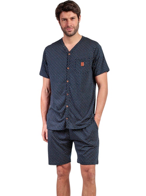 ADMAS CLASSIC Pijama Abierto Manga Corta Leather para Hombre - Kiabi ADMAS CLASSIC Pijama Abierto Manga Corta Leather para Hombre - Kiabi