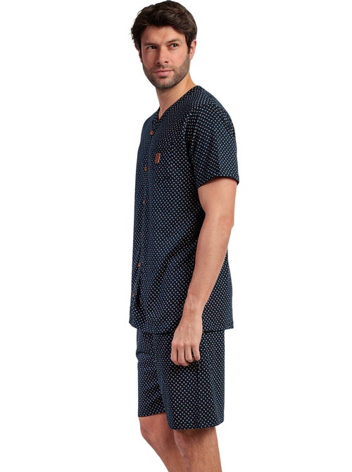 ADMAS CLASSIC Pijama Abierto Manga Corta Leather para Hombre - Kiabi ADMAS CLASSIC Pijama Abierto Manga Corta Leather para Hombre - Kiabi
