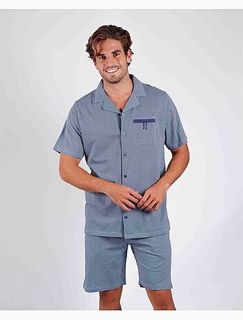 ADMAS CLASSIC Pijama Abierto Manga Corta Mercury para Hombre