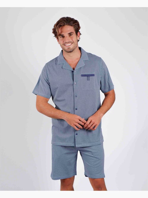 ADMAS CLASSIC Pijama Abierto Manga Corta Mercury para Hombre - Kiabi ADMAS CLASSIC Pijama Abierto Manga Corta Mercury para Hombre - Kiabi
