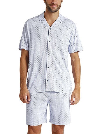 ADMAS CLASSIC Pijama Abierto Manga Corta Stripes & Dots para Hombre