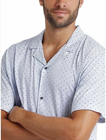 ADMAS CLASSIC Pijama Abierto Manga Corta Stripes & Dots para Hombre