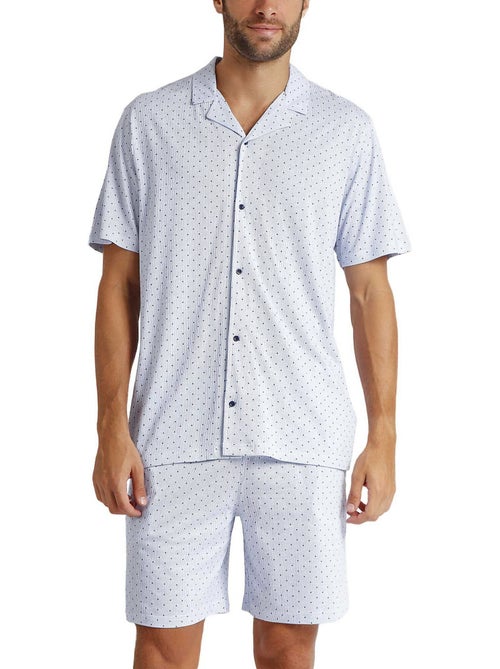 ADMAS CLASSIC Pijama Abierto Manga Corta Stripes & Dots para Hombre - Kiabi ADMAS CLASSIC Pijama Abierto Manga Corta Stripes & Dots para Hombre - Kiabi