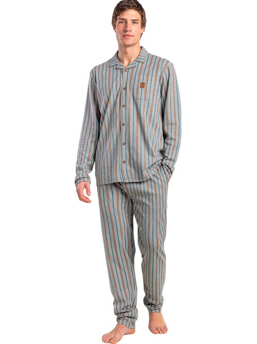 ADMAS CLASSIC Pijama Abierto Manga Larga Caribou para Hombre - Kiabi