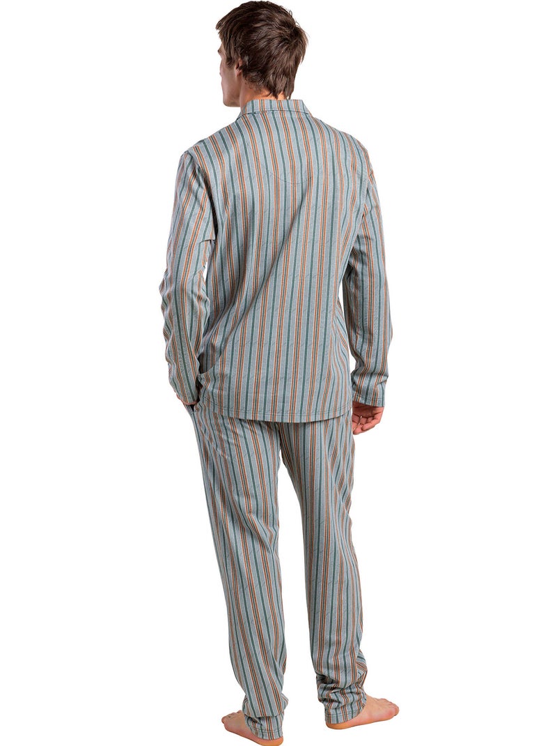 ADMAS CLASSIC Pijama Abierto Manga Larga Caribou para Hombre Verde - Kiabi