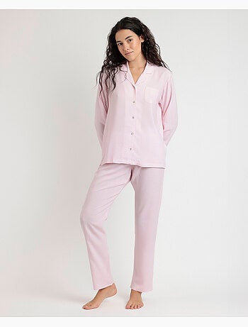 ADMAS CLASSIC Pijama Abierto Manga Larga Classic Spiga para Mujer