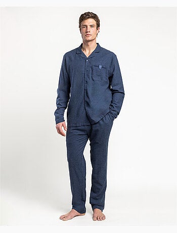 ADMAS CLASSIC Pijama Abierto Manga Larga Denim para Hombre