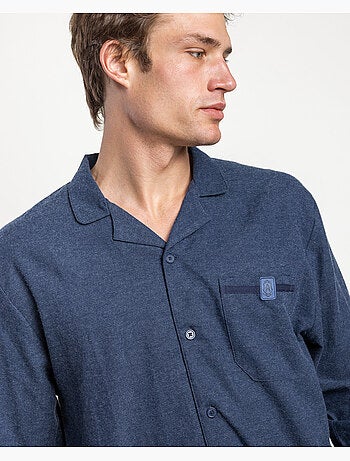 ADMAS CLASSIC Pijama Abierto Manga Larga Denim para Hombre
