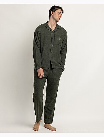 ADMAS CLASSIC Pijama Abierto Manga Larga Denim para Hombre