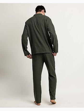 ADMAS CLASSIC Pijama Abierto Manga Larga Denim para Hombre