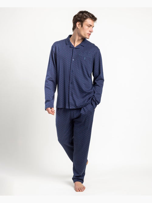 ADMAS CLASSIC Pijama Abierto Manga Larga Edges para Hombre - Kiabi ADMAS CLASSIC Pijama Abierto Manga Larga Edges para Hombre - Kiabi