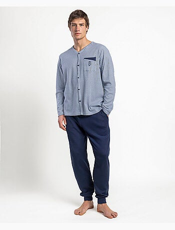 ADMAS CLASSIC Pijama Abierto Manga Larga Frostline para Hombre