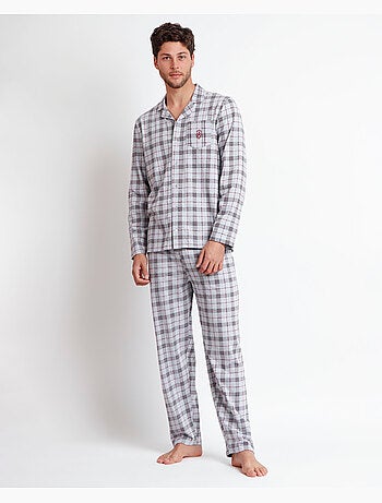 ADMAS CLASSIC Pijama Abierto Manga Larga Garnet Style para Hombre