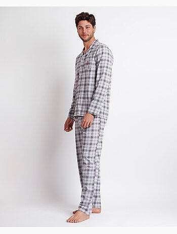ADMAS CLASSIC Pijama Abierto Manga Larga Garnet Style para Hombre