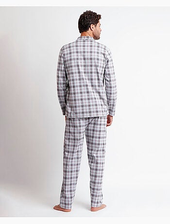 ADMAS CLASSIC Pijama Abierto Manga Larga Garnet Style para Hombre