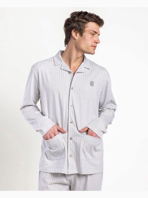 ADMAS CLASSIC Pijama Abierto Manga Larga Heritage para Hombre - Kiabi