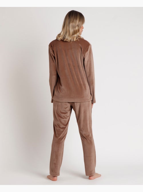 ADMAS CLASSIC Pijama Abierto Manga Larga Rayas Relax Home para Mujer - Kiabi ADMAS CLASSIC Pijama Abierto Manga Larga Rayas Relax Home para Mujer - Kiabi