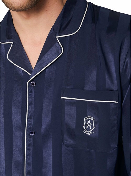 ADMAS CLASSIC Pijama Abierto Manga Larga Satin Stripes para Hombre - Kiabi ADMAS CLASSIC Pijama Abierto Manga Larga Satin Stripes para Hombre - Kiabi