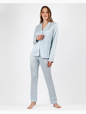 ADMAS CLASSIC Pijama Abierto Manga Larga Soft Secret para Mujer