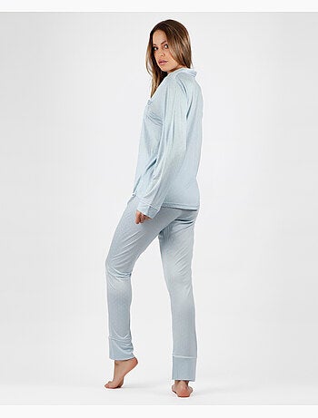 ADMAS CLASSIC Pijama Abierto Manga Larga Soft Secret para Mujer