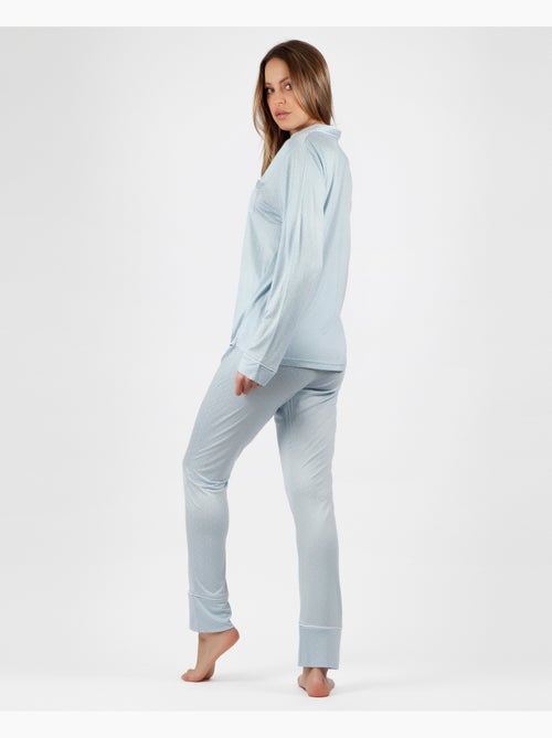 ADMAS CLASSIC Pijama Abierto Manga Larga Soft Secret para Mujer - Kiabi ADMAS CLASSIC Pijama Abierto Manga Larga Soft Secret para Mujer - Kiabi