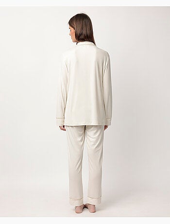 ADMAS CLASSIC Pijama Abierto Manga Larga Soft Sleep para Mujer