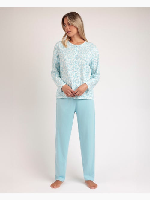 ADMAS CLASSIC Pijama Abierto Manga Larga Spring Leaves para Mujer - Kiabi ADMAS CLASSIC Pijama Abierto Manga Larga Spring Leaves para Mujer - Kiabi