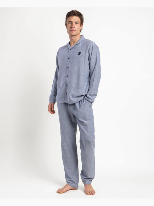 ADMAS CLASSIC Pijama Abierto Manga Larga Stone para Hombre - Kiabi