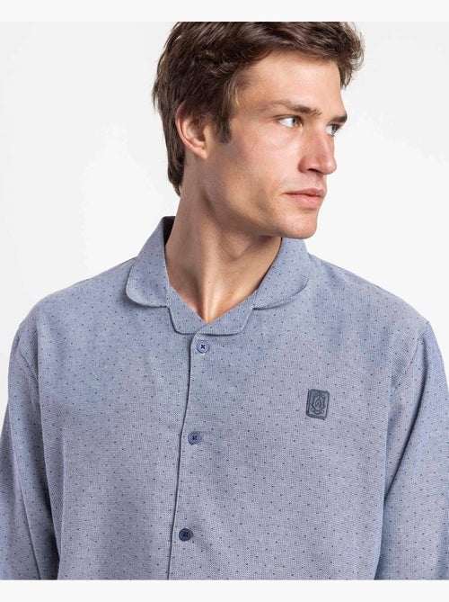 ADMAS CLASSIC Pijama Abierto Manga Larga Stone para Hombre - Kiabi