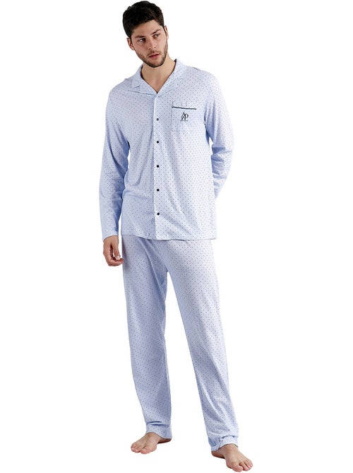 ADMAS CLASSIC Pijama Abierto Manga Larga Stripes - Dots para Hombre - Kiabi ADMAS CLASSIC Pijama Abierto Manga Larga Stripes - Dots para Hombre - Kiabi