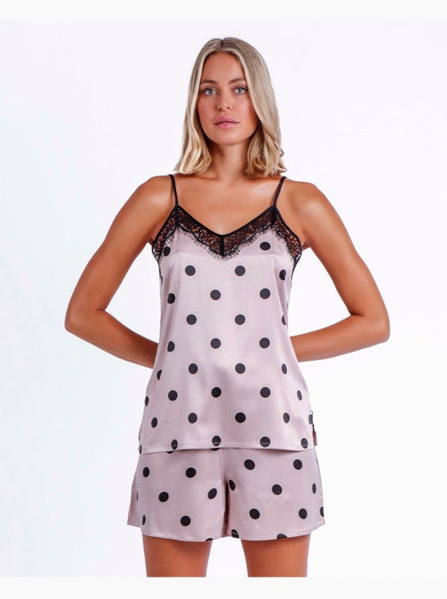 ADMAS CLASSIC Pijama de Tirantes Elegant Dots para Mujer - Kiabi ADMAS CLASSIC Pijama de Tirantes Elegant Dots para Mujer - Kiabi