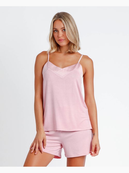 ADMAS CLASSIC Pijama de Tirantes Satin Bands para Mujer - Kiabi ADMAS CLASSIC Pijama de Tirantes Satin Bands para Mujer - Kiabi