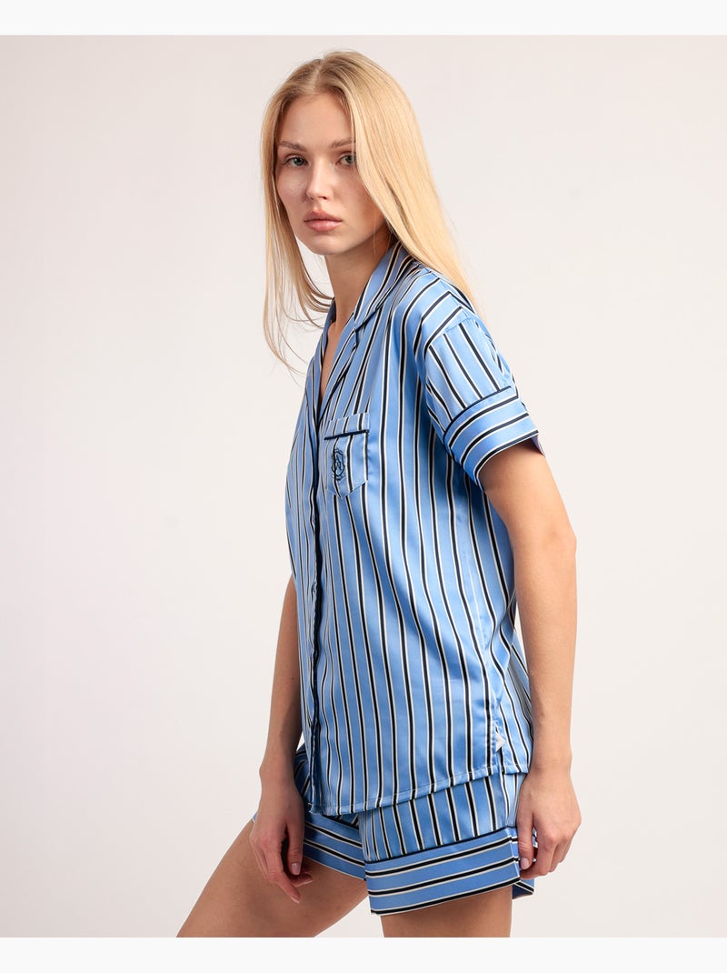 ADMAS CLASSIC Pijama Manga Corta Adm Secret para Mujer Azul - Kiabi