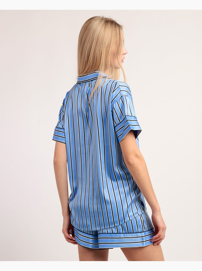 ADMAS CLASSIC Pijama Manga Corta Adm Secret para Mujer Azul - Kiabi