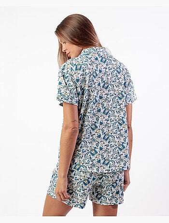 ADMAS CLASSIC Pijama Manga Corta Classic Cachemire para Mujer