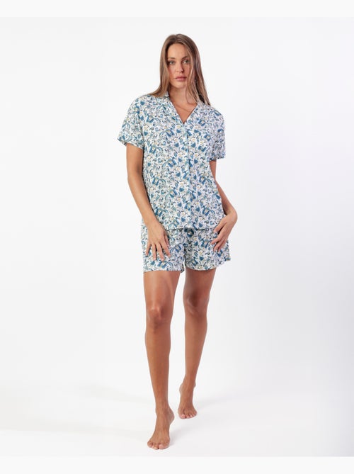 ADMAS CLASSIC Pijama Manga Corta Classic Cachemire para Mujer - Kiabi