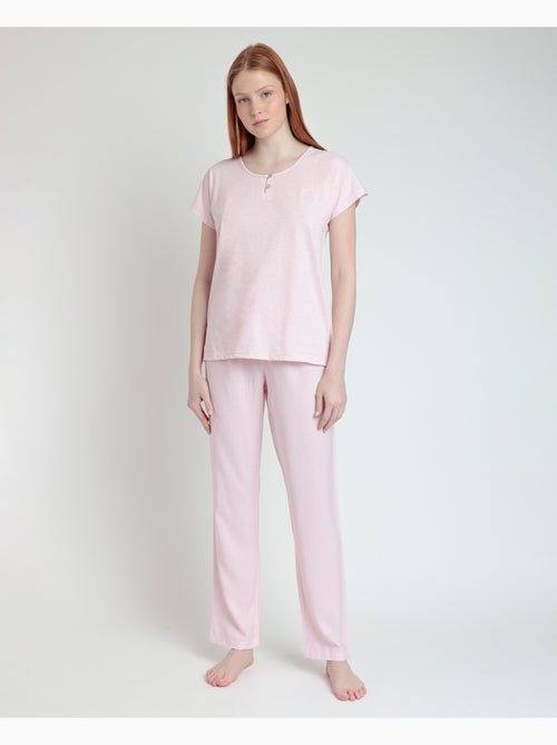 ADMAS CLASSIC Pijama Manga Corta Classic Spiga para Mujer - Kiabi ADMAS CLASSIC Pijama Manga Corta Classic Spiga para Mujer - Kiabi