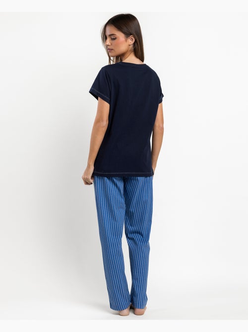 ADMAS CLASSIC Pijama Manga Corta Classic Stripe para Mujer - Kiabi ADMAS CLASSIC Pijama Manga Corta Classic Stripe para Mujer - Kiabi