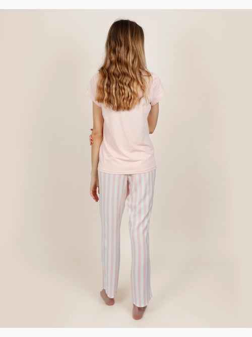 ADMAS CLASSIC Pijama Manga Corta Classic Stripes para Mujer - Kiabi