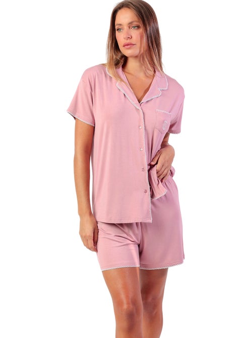 ADMAS CLASSIC Pijama Manga Corta Classic Summer para Mujer - Kiabi ADMAS CLASSIC Pijama Manga Corta Classic Summer para Mujer - Kiabi
