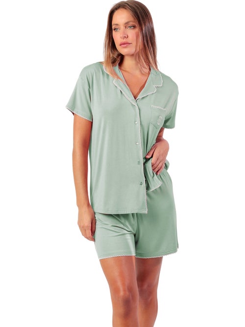 ADMAS CLASSIC Pijama Manga Corta Classic Summer para Mujer - Kiabi ADMAS CLASSIC Pijama Manga Corta Classic Summer para Mujer - Kiabi