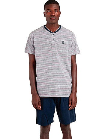 ADMAS CLASSIC Pijama Manga Corta Espiga para Hombre