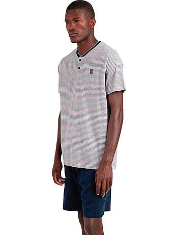 ADMAS CLASSIC Pijama Manga Corta Espiga para Hombre