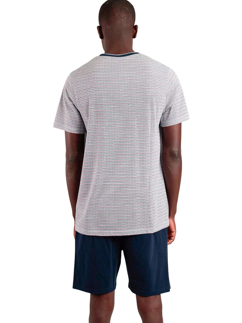 ADMAS CLASSIC Pijama Manga Corta Espiga para Hombre Azul - Kiabi