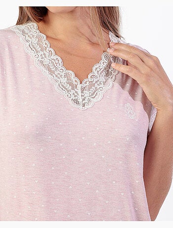ADMAS CLASSIC Pijama Manga Corta Hearts para Mujer