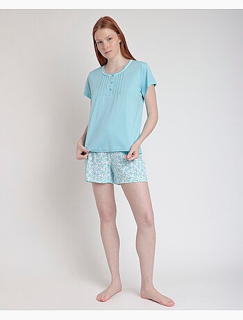ADMAS CLASSIC Pijama Manga Corta Spring Leaves para Mujer