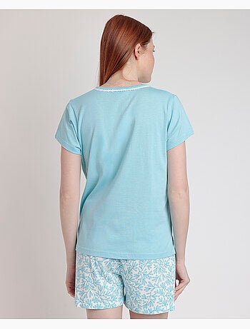ADMAS CLASSIC Pijama Manga Corta Spring Leaves para Mujer