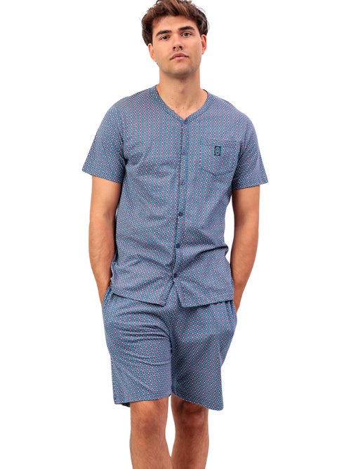 ADMAS CLASSIC Pijama Manga Corta Sterling para Hombre - Kiabi ADMAS CLASSIC Pijama Manga Corta Sterling para Hombre - Kiabi